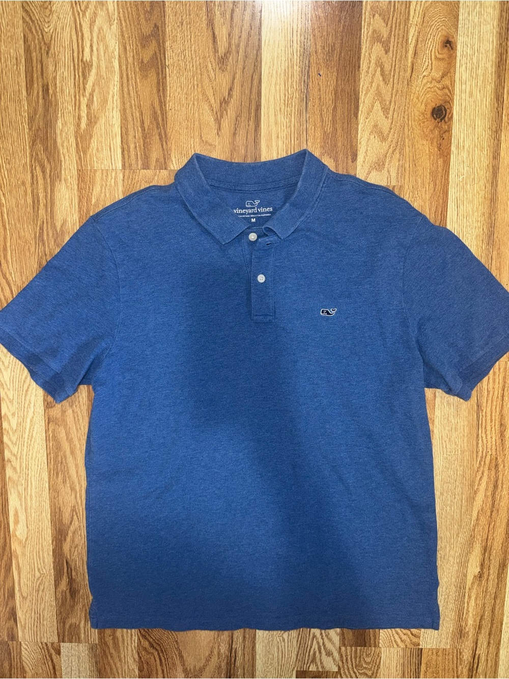 Vineyard Vines Men's Classic Fit Stretch Solid Knit Polo Shirt Blue - M